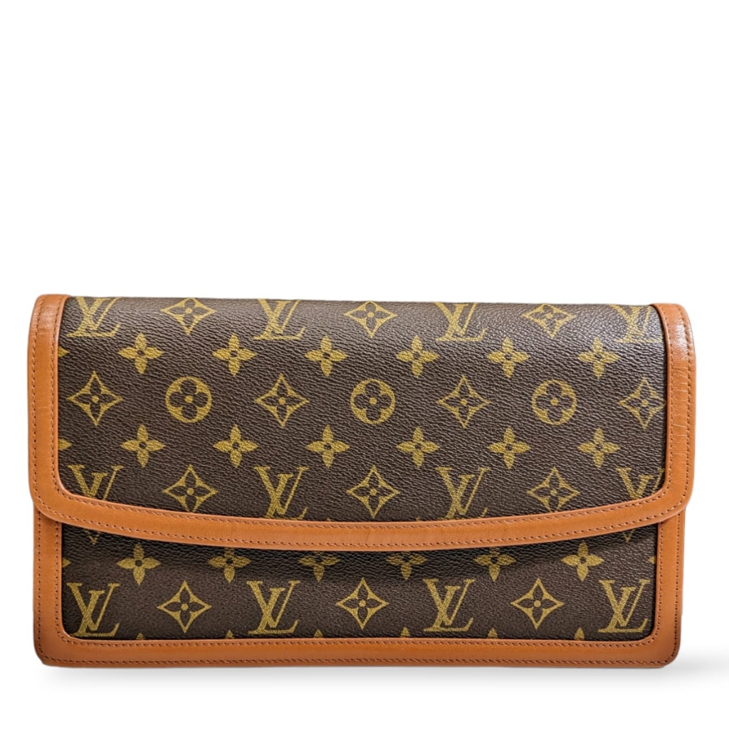Authentic Louis Vuitton Dame Gm Pochette Monogram Clutch Bag